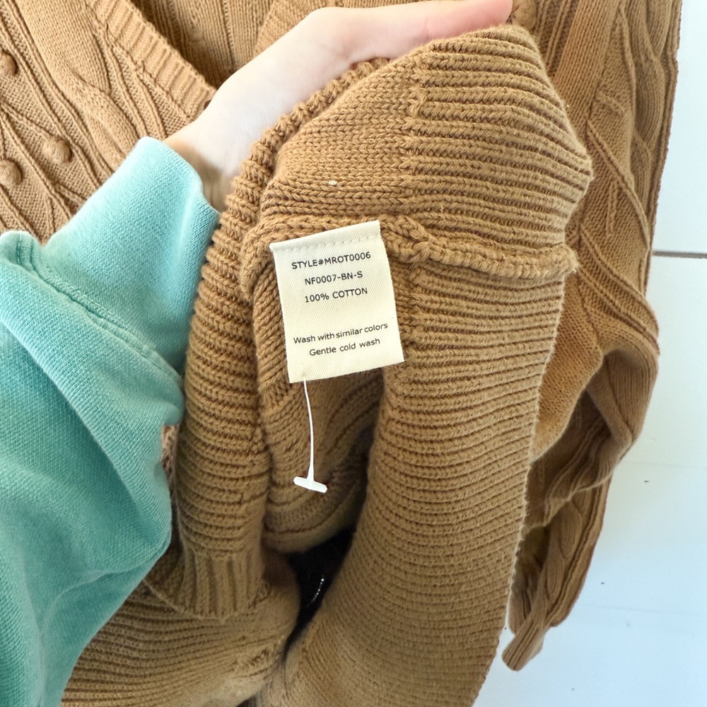 Neuflora Nara Cardigan in Bronze size small - Picture 3 of 7